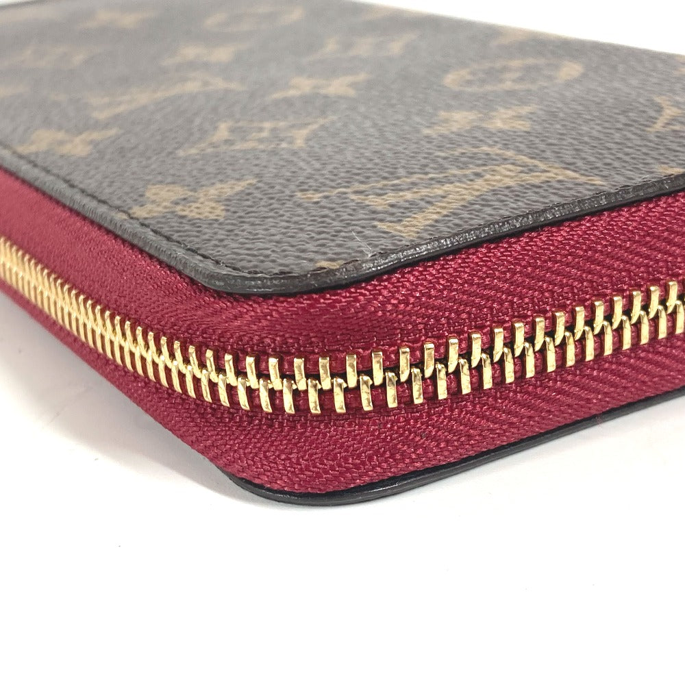 LOUIS VUITTON Long Wallet Purse M62256 Monogram canvas Brown Monogrammed with tassel Zippy wallet Women Used Authentic