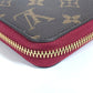 LOUIS VUITTON Long Wallet Purse M62256 Monogram canvas Brown Monogrammed with tassel Zippy wallet Women Used Authentic