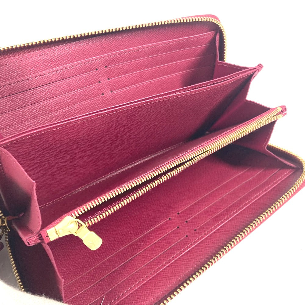 LOUIS VUITTON Long Wallet Purse M62256 Monogram canvas Brown Monogrammed with tassel Zippy wallet Women Used Authentic