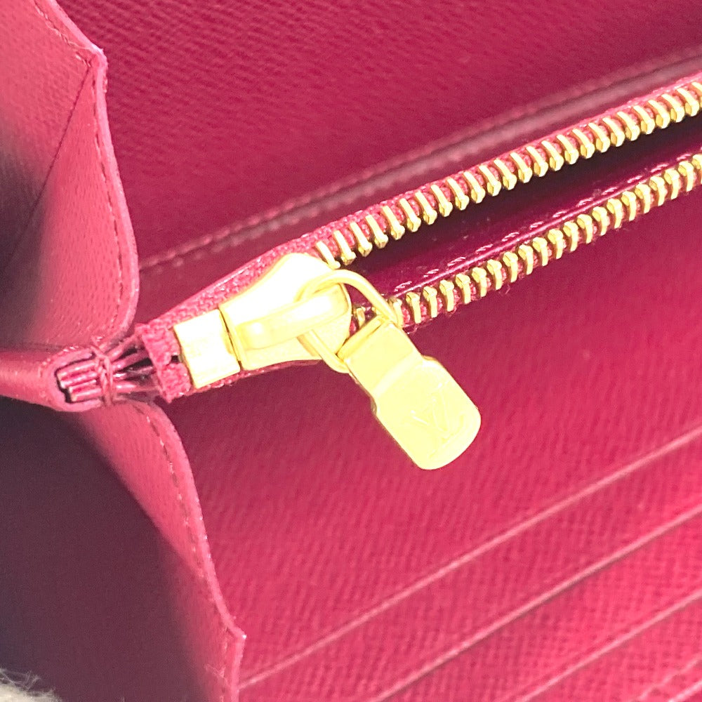 LOUIS VUITTON Long Wallet Purse M62256 Monogram canvas Brown Monogrammed with tassel Zippy wallet Women Used Authentic