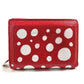 LOUIS VUITTON Folded wallet M82103  leather Red Kusama Yayoi Collaboration LVxYK Portefeuille Claire Women Used Authentic