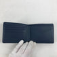LOUIS VUITTON Folded wallet M81822 leather Navy LV Aero Portefeuille mens Used Authentic