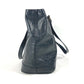 CELINE Shoulder Bag leather black Total logo Women Used Authentic