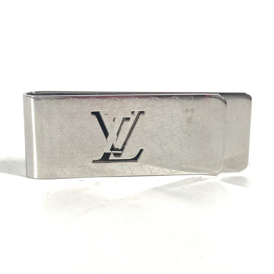 LOUIS VUITTON Money clip M65041 metal Silver building clip champs elyses mens Used Authentic