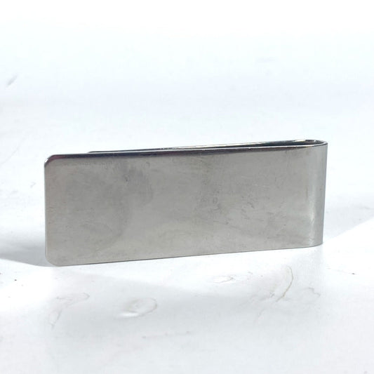 LOUIS VUITTON Money clip M65041 metal Silver building clip champs elyses mens Used Authentic