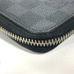 LOUIS VUITTON Long Wallet Purse N63077 Damier Grafitto Canvas black Damier Grafitte Zippy Organizer Women Used Authentic