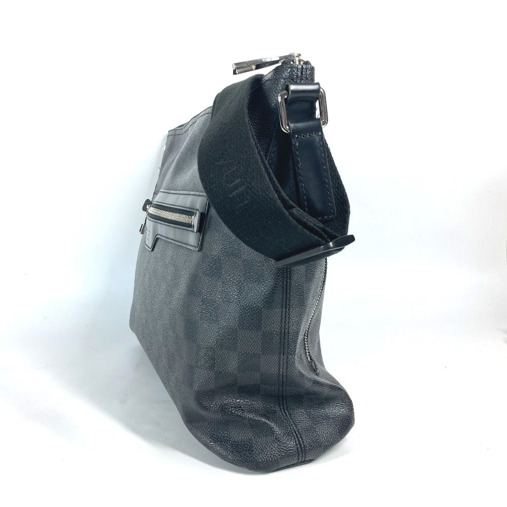 LOUIS VUITTON Shoulder Bag N41106 Damier Grafitto Canvas black Damier Grafitte Mick MM mens Used Authentic