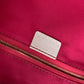 CELINE Shoulder Bag Leather / canvas green Botanical Pattern Triomphe logo Women Used Authentic