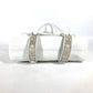 FENDI Shoulder Bag 8BN167 Roman leather white Horse Selleria logo Women Used Authentic
