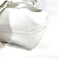 FENDI Shoulder Bag 8BN167 Roman leather white Horse Selleria logo Women Used Authentic