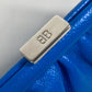 BALENCIAGA Clutch bag 618895 leather blue Cloud XS logo Cloud Women Used Authentic