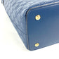 GUCCI Handbag 428226 Sima leather blue Signature Guccisima GG mens Used Authentic