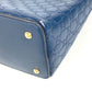 GUCCI Handbag 428226 Sima leather blue Signature Guccisima GG mens Used Authentic