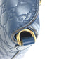 GUCCI Handbag 428226 Sima leather blue Signature Guccisima GG mens Used Authentic