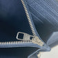 LOUIS VUITTON Long Wallet Purse M80958 Monogram Ann Platt Leather blue Monogram Ann Platt Zippy wallet Women Used Authentic