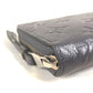 LOUIS VUITTON Long Wallet Purse M80958 Monogram Ann Platt Leather blue Monogram Ann Platt Zippy wallet Women Used Authentic