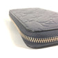 LOUIS VUITTON Long Wallet Purse M80958 Monogram Ann Platt Leather blue Monogram Ann Platt Zippy wallet Women Used Authentic