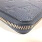 LOUIS VUITTON Long Wallet Purse M80958 Monogram Ann Platt Leather blue Monogram Ann Platt Zippy wallet Women Used Authentic