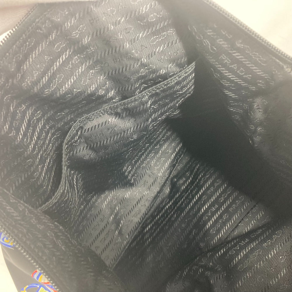PRADA Tote Bag Nylon black Shoulder Bag Crossbody robot mens Used Authentic