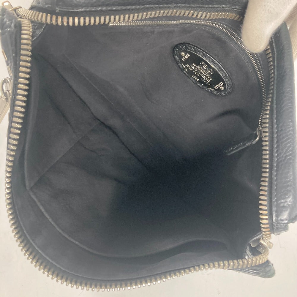 FENDI Shoulder Bag 7VA407 leather black Messenger bag Celeria
