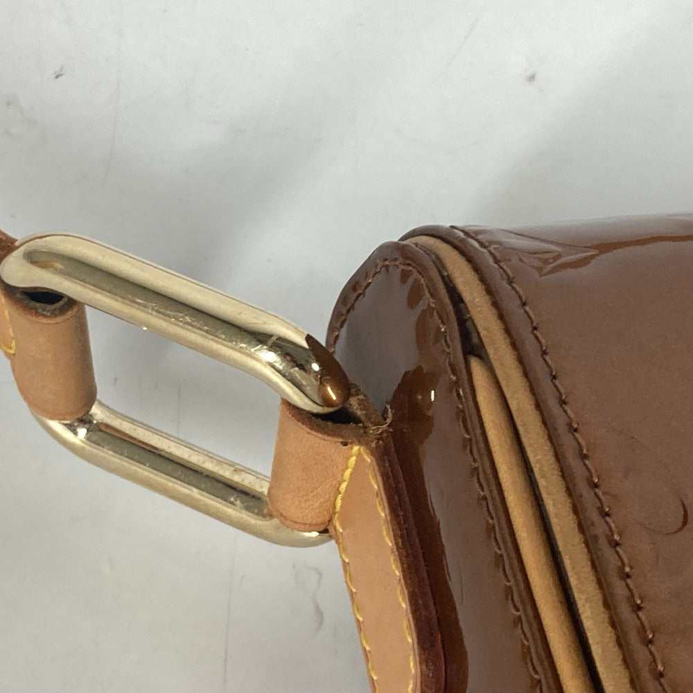 LOUIS VUITTON Shoulder Bag  M91107 Monogram Vernis Canvas Brown Monogram Vernis Christie GM Women Used Authentic