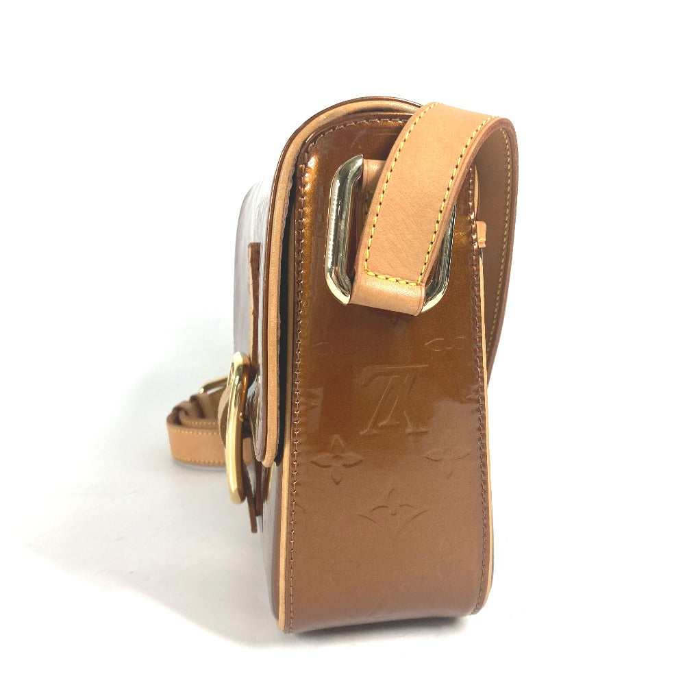 LOUIS VUITTON Shoulder Bag  M91107 Monogram Vernis Canvas Brown Monogram Vernis Christie GM Women Used Authentic