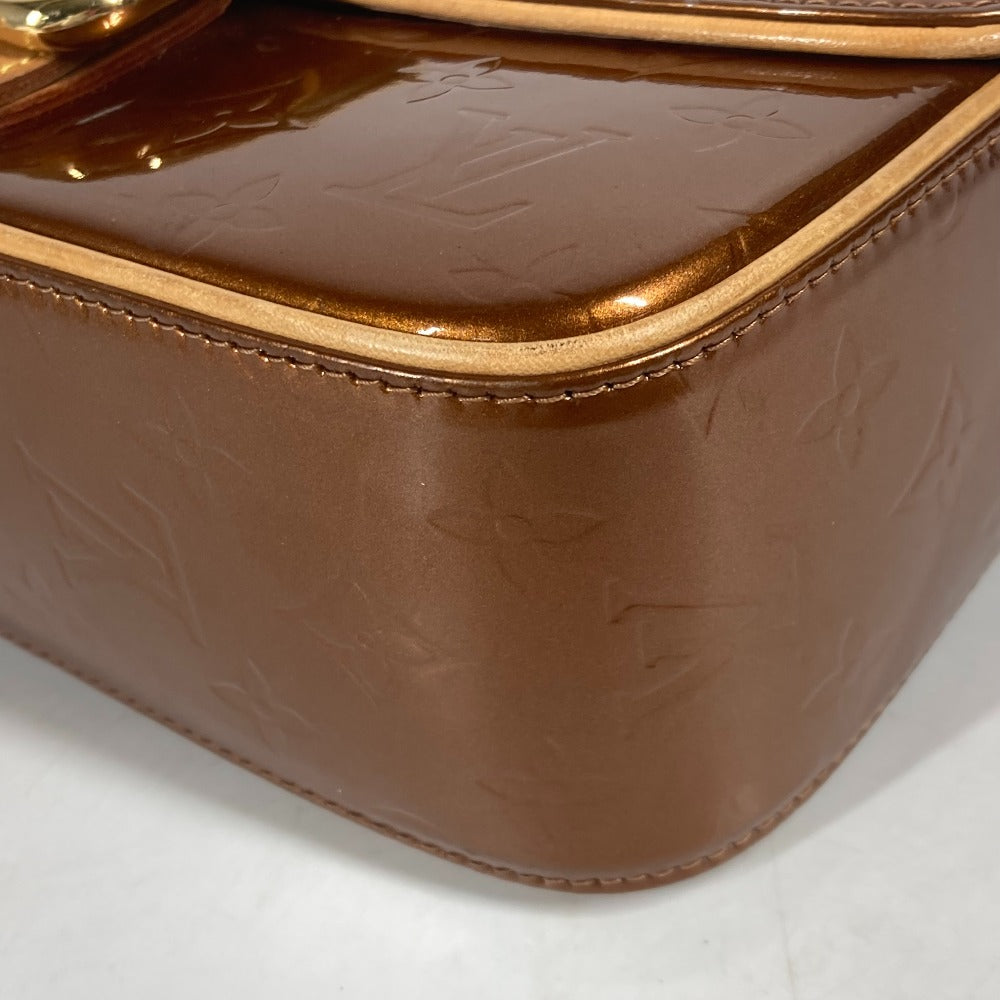 LOUIS VUITTON Shoulder Bag  M91107 Monogram Vernis Canvas Brown Monogram Vernis Christie GM Women Used Authentic