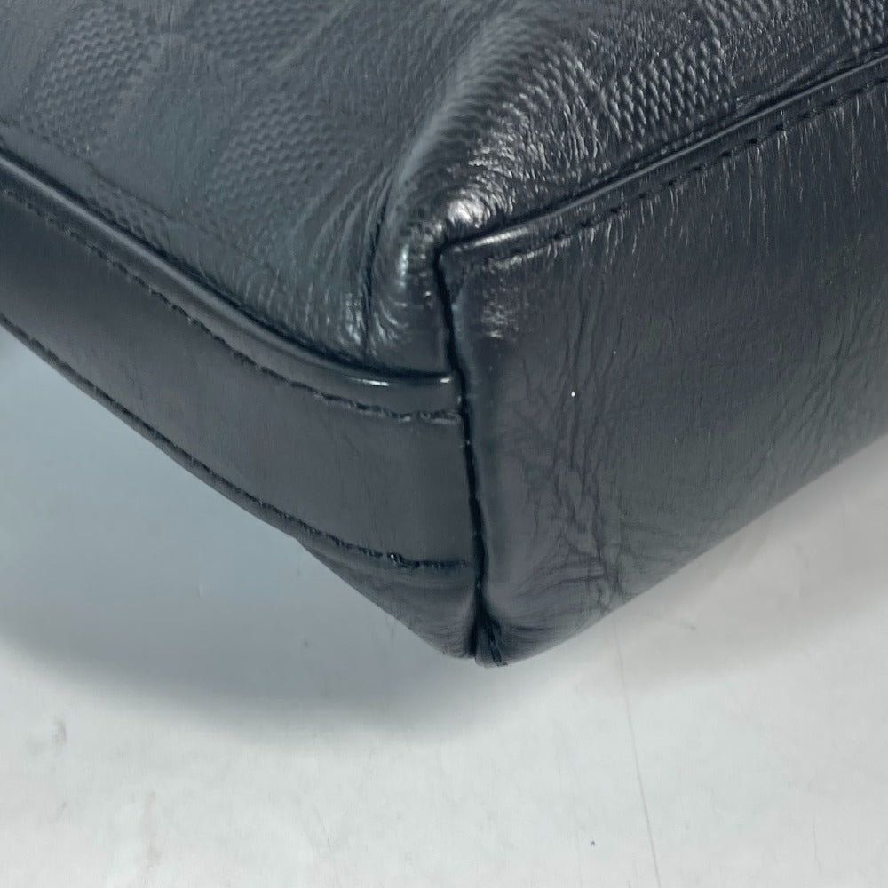 LOUIS VUITTON Shoulder Bag N42418 Damier Anfini Leather black Damier Anfini Discovery Messenger