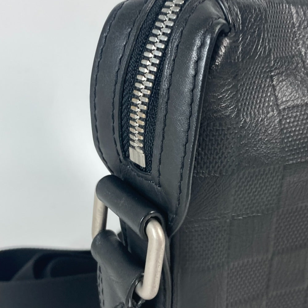 LOUIS VUITTON Shoulder Bag N42418 Damier Anfini Leather black Damier Anfini Discovery Messenger