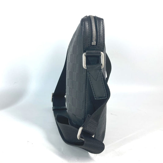 LOUIS VUITTON Shoulder Bag N42418 Damier Anfini Leather black Damier Anfini Discovery Messenger