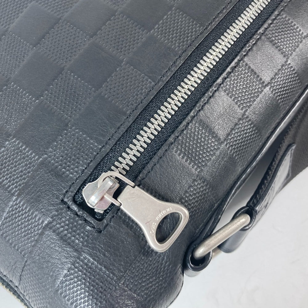 LOUIS VUITTON Shoulder Bag N42418 Damier Anfini Leather black Damier Anfini Discovery Messenger