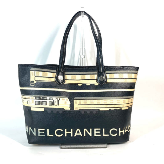 CHANEL Shoulder Bag PVC / Leather black Central station Women Used Authentic