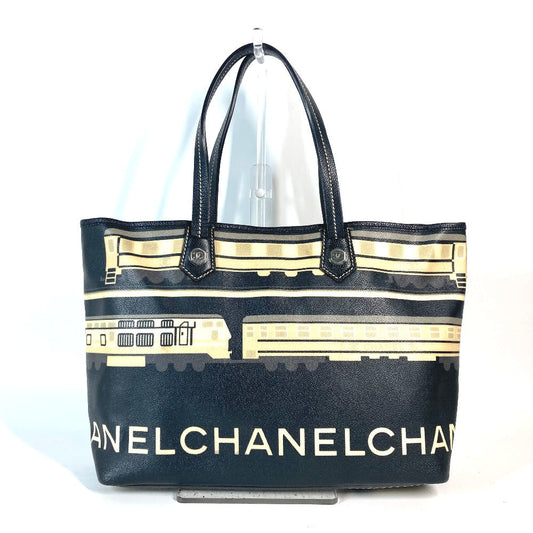 CHANEL Shoulder Bag PVC / Leather black Central station Women Used Authentic