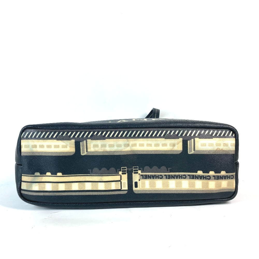 CHANEL Shoulder Bag PVC / Leather black Central station Women Used Authentic