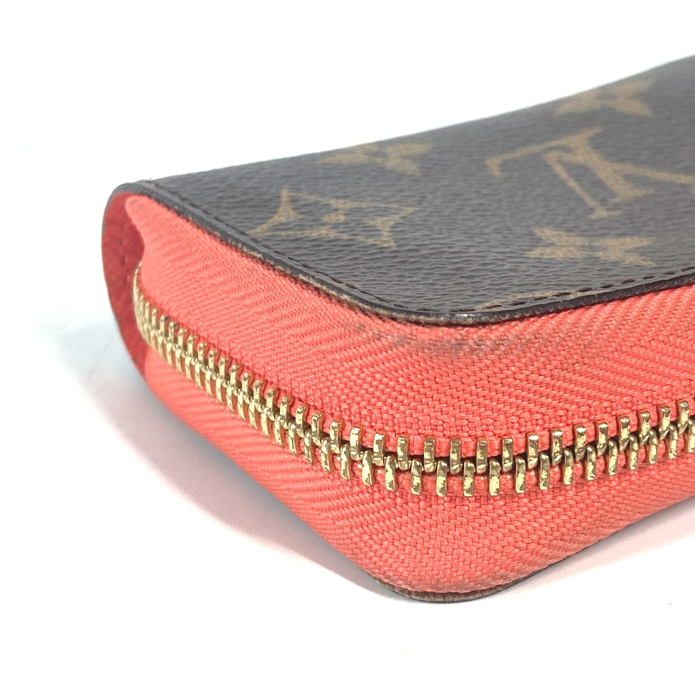 LOUIS VUITTON Coin case M60908 Monogram canvas Brown Monogram Mule cult Women Used Authentic