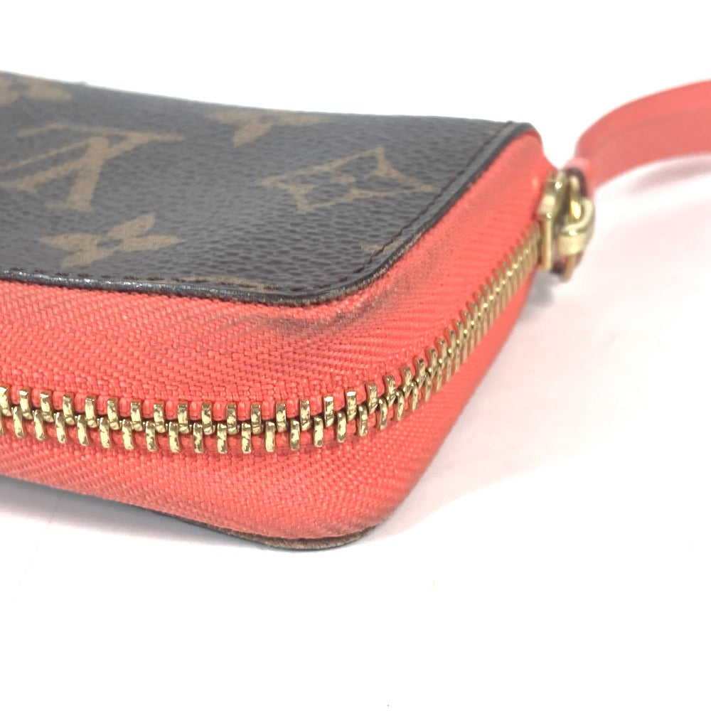 LOUIS VUITTON Coin case M60908 Monogram canvas Brown Monogram Mule cult Women Used Authentic