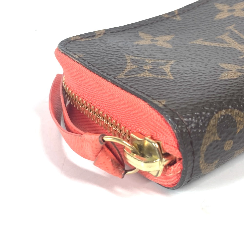 LOUIS VUITTON Coin case M60908 Monogram canvas Brown Monogram Mule cult Women Used Authentic