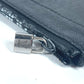 LOUIS VUITTON Clutch bag M30086 Taiga Leather black Taiga Pochette Apollo mens Used Authentic