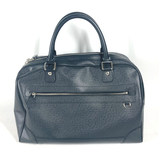 LOUIS VUITTON Boston Duffel bag M31152 Taiga Leather black Taiga Stanislav unisex(Unisex) Used Authentic