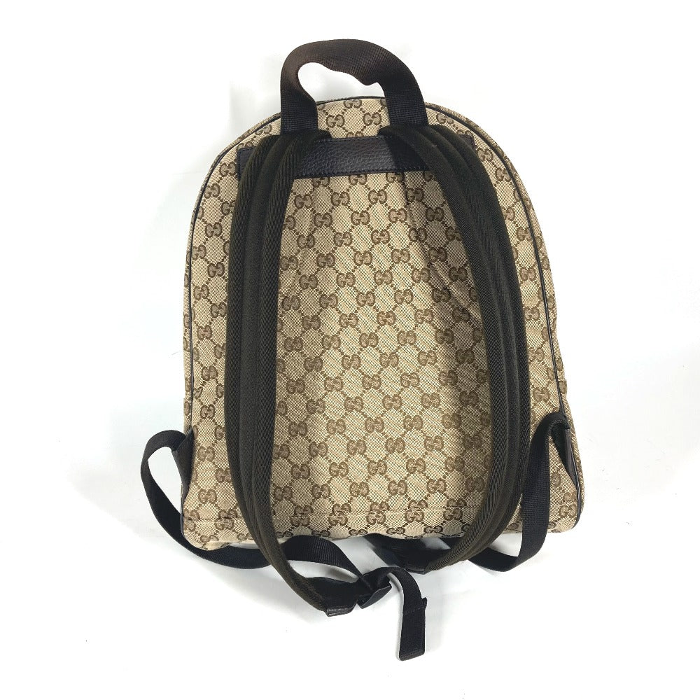 authentic leather gucci backpack GUCCI Backpack 449906 GG canvas / leather beige GG Backpack unisex(Uni – My True Luxe