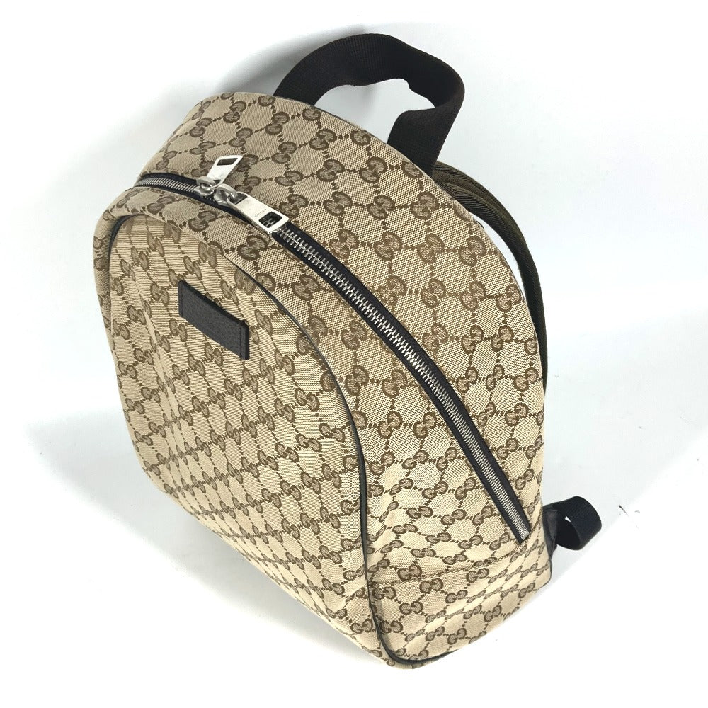 GUCCI Backpack 449906 GG canvas / leather beige GG Backpack unisex(Unisex) Used Authentic