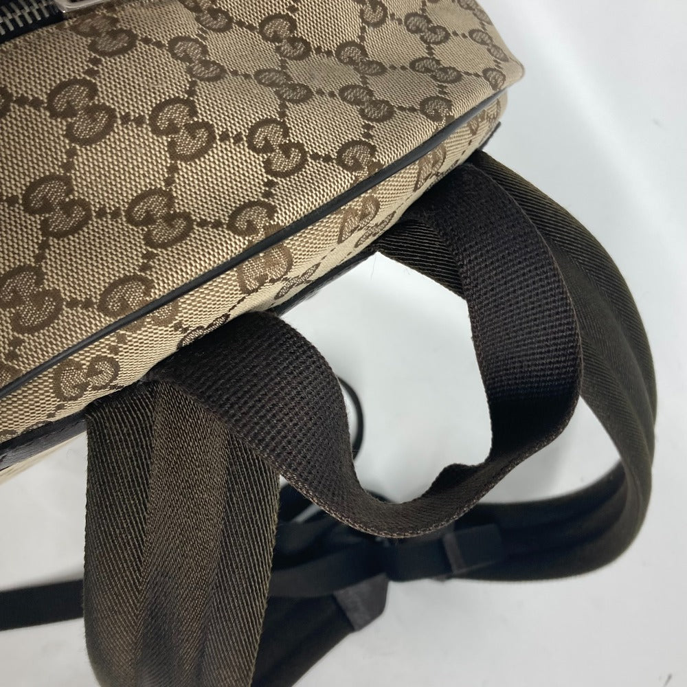 GUCCI Backpack 449906 GG canvas / leather beige GG Backpack unisex(Unisex) Used Authentic