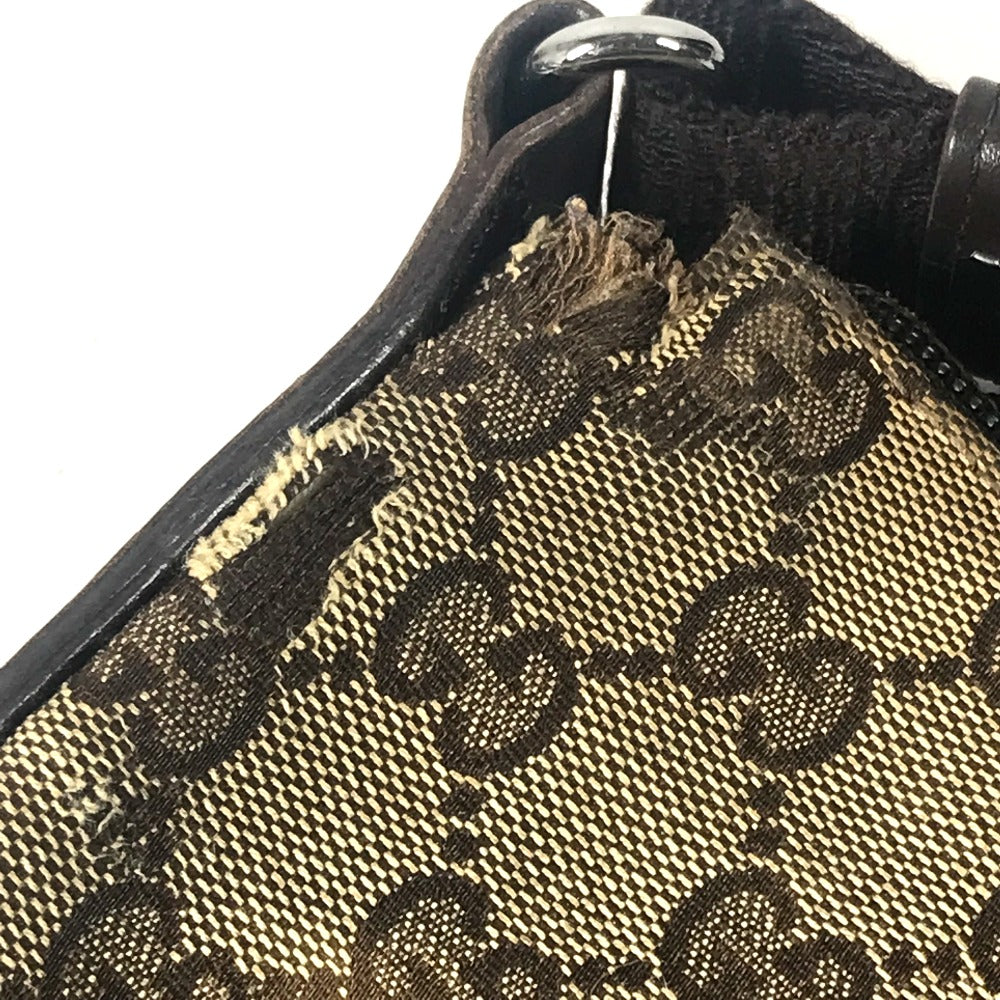 GUCCI Shoulder Bag 145857 GG canvas / leather beige GG unisex(Unisex) Used Authentic