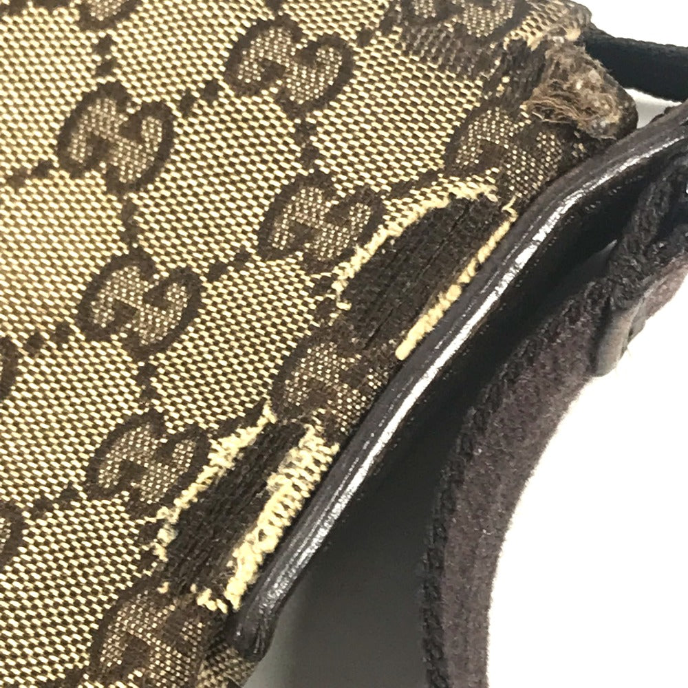 GUCCI Shoulder Bag 145857 GG canvas / leather beige GG unisex(Unisex) Used Authentic