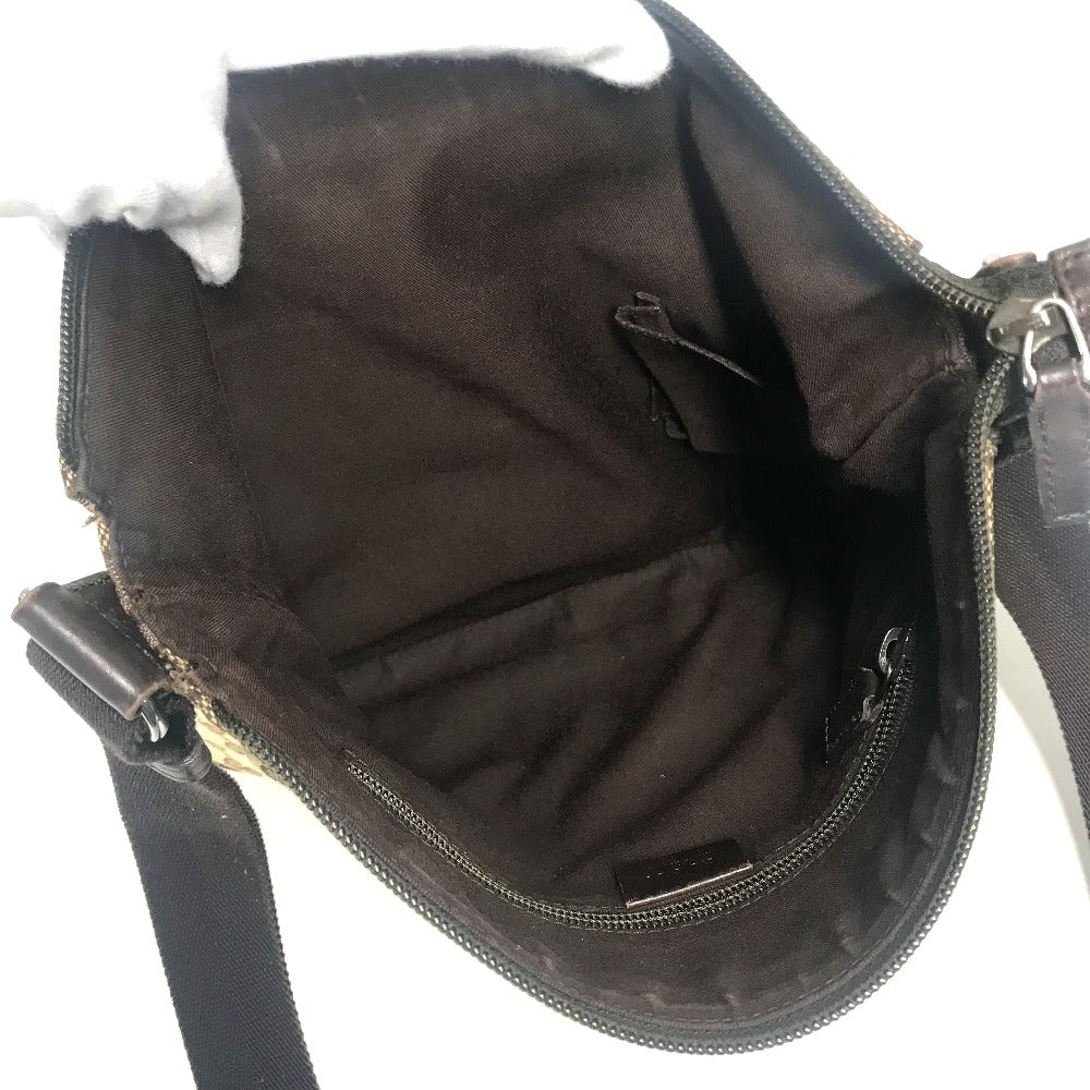 GUCCI Shoulder Bag 145857 GG canvas / leather beige GG unisex(Unisex) Used Authentic