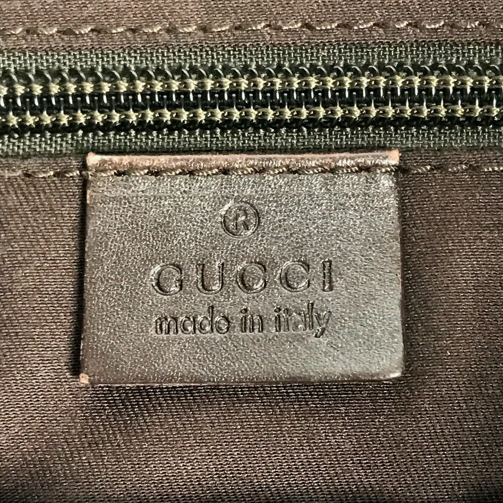 GUCCI Shoulder Bag 145857 GG canvas / leather beige GG unisex(Unisex) Used Authentic