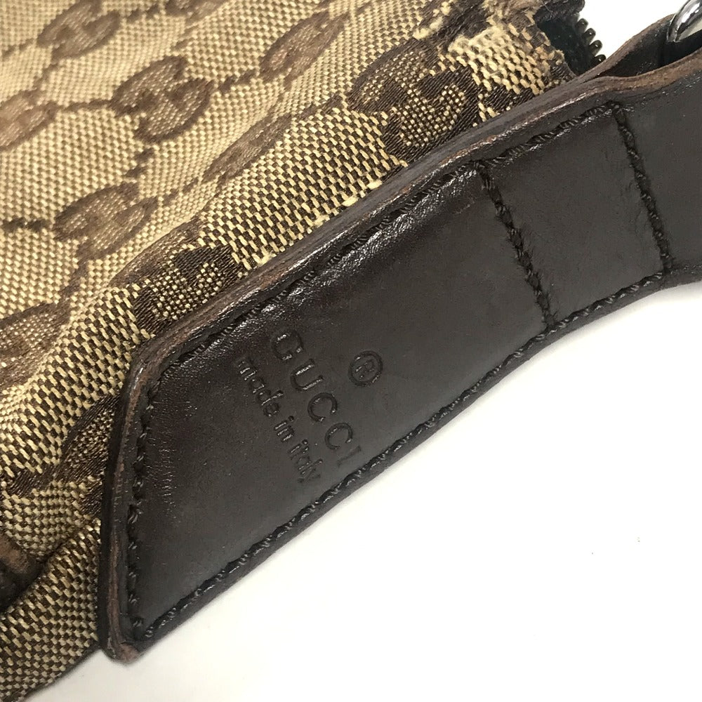 GUCCI Shoulder Bag 145857 GG canvas / leather beige GG unisex(Unisex) Used Authentic