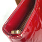 LOUIS VUITTON Shoulder Bag M91989 Monogram Vernis Red Monogram Vernis Brentwood Women Used Authentic