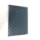LOUIS VUITTON Clutch bag N60255 Damier Grafitto Canvas black Damier Grafitte Alpha triple pouch mens Used Authentic