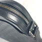 LOUIS VUITTON Shoulder Bag N23355 Damier Anfini Leather black Damier Anfini Pochette District mens Used Authentic
